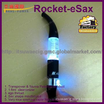 Hot sell in USA patent Rocket eSax huge vapor noleaking fancy atomizer